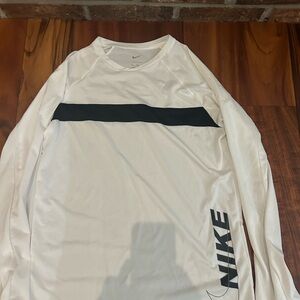 Nike Men's Long Sleeve Shirt in White and Black